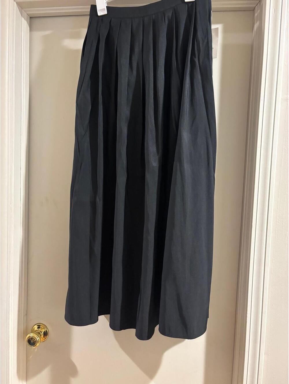 A New Day Black Pleated Midi Skirt – NWT Medium